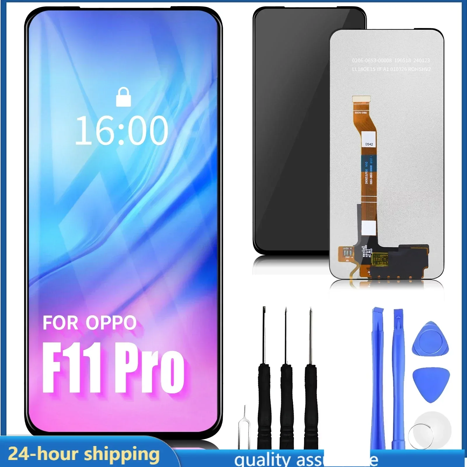 

6.53" For Oppo F11 Pro LCD Display Touch Screen Digitizer For F11Pro CPH1969 CPH2209 CPH1987 LCD Replacement Parts