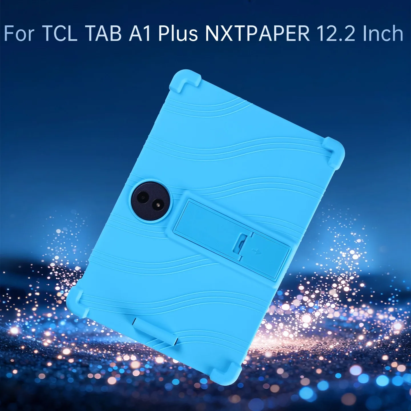 Case for TCL TAB A1 Plus NXTPAPER 12.2 Inch Tablet Kids Friendly Soft Silicone Adjustable Stand Cover