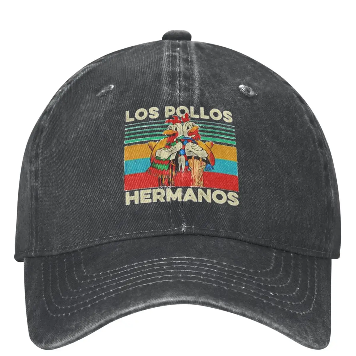 Retro Los Pollos Casual Baseball Cap Hermanos Chicken Running Trucker Hat Spring Sun-Proof Men Women Street Style Baseball Caps