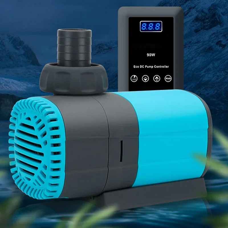 2025 Fish Tank Submersible Pump Frequency Conversion DC Large Flow Adjustable Bottom Suction Pump Amphibious Circulating Pump