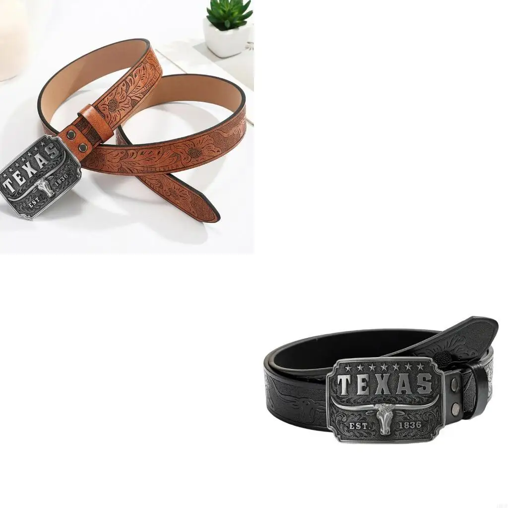 

Мужской ретро ремень с тиснением из искусственной кожи, джинсы, поясной ремень, аксессуары для одежды, подарок