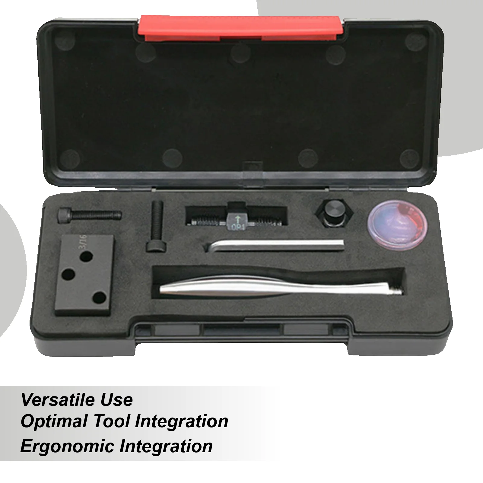 

Набор инструментов для развальцовки автомобильных труб, многофункциональный развертка для тормозных масляных труб 3/16 для автомобиля, грузовика, прицепа, автофургона, мотоцикла, лодки