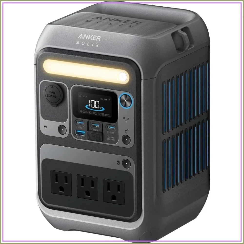 Portable Power Station 288Wh Solar Generator for Camping Outdoor Backup Power