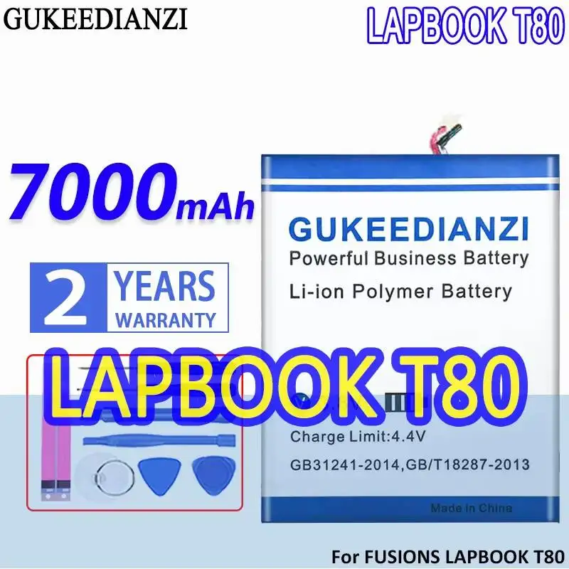 

7000mAh High-Capacity For Fusions Lapbook T80 TH133C-YD Tablet Battery