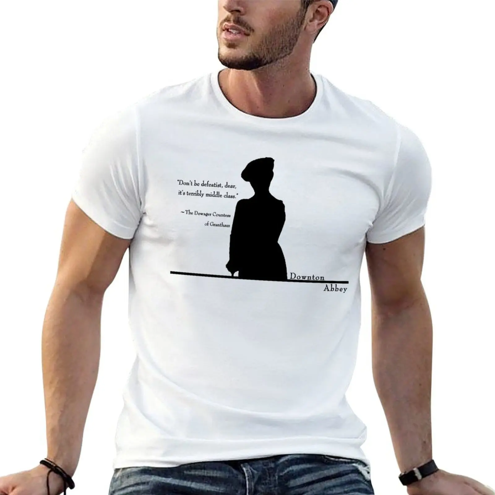 

Don_t Be Defeatist Fitted T-Shirt man t shirts graphic funny t shirts cotton T-Shirt