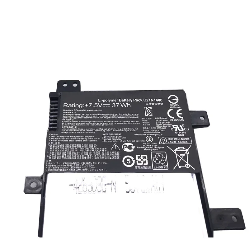 LMDTK nowy C21N1408 bateria do laptopa ASUS VivoBook 4000 MX555 V555L V555LB V555U serii 7.6V 37WH