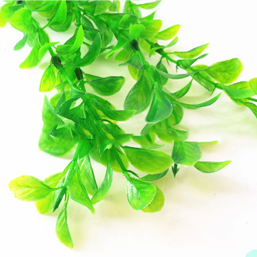 

3pcs Fish Tank Decoration Lifelike Underwater Plants For Aquarium No Toxic Easy Stand Artificial Plants Plastic