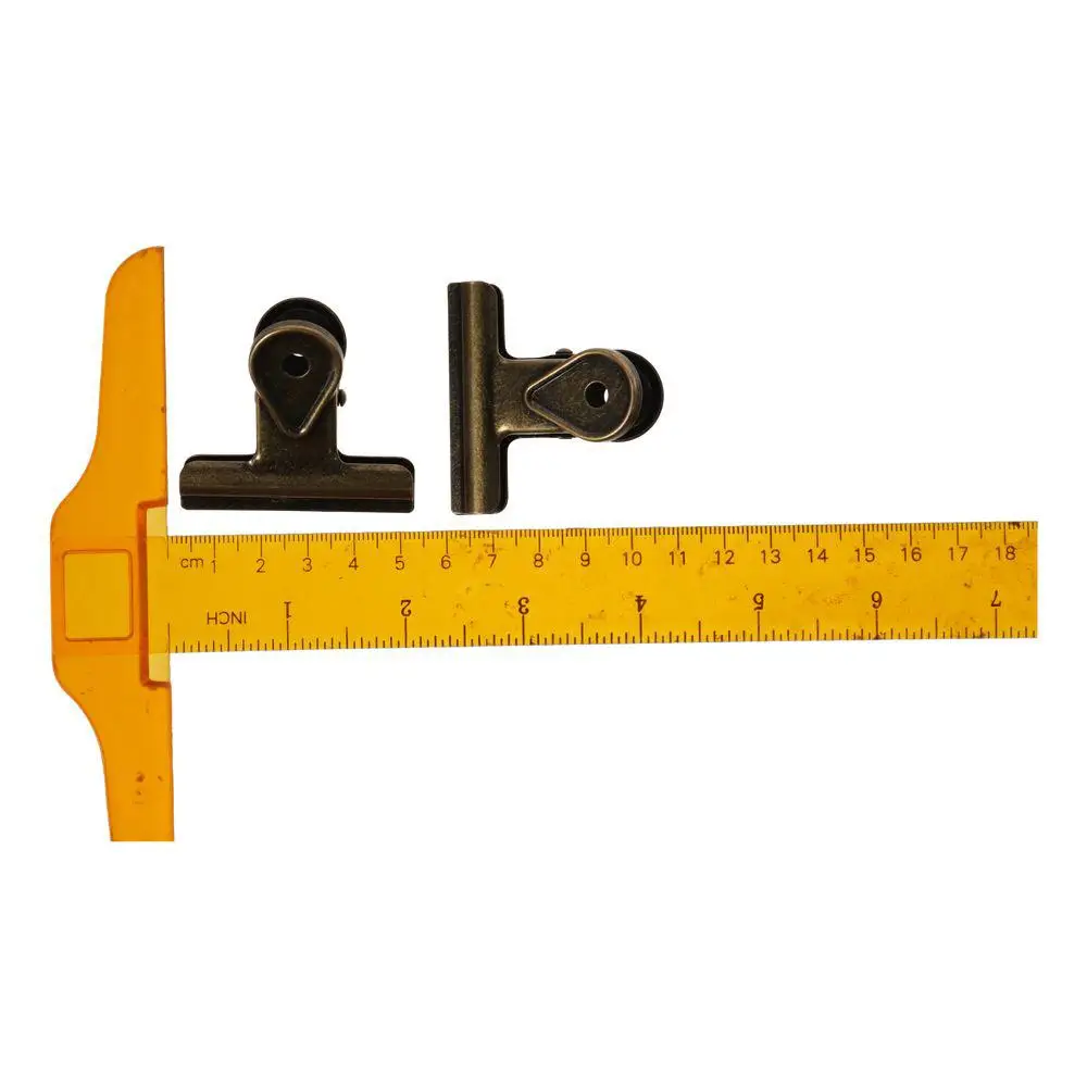 Multifunctional Metal Vintage Bronze Metal Clip 1.97 Inch/5cm Bronze Document Storage Ticket Clip Stationery Office