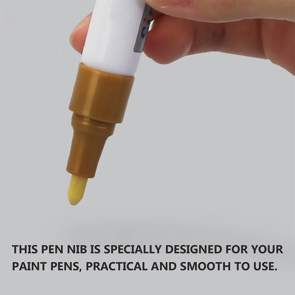 

50 Pcs Paint Pen Replacement Refills Nibs Tips Marker Permanent Fine Polyester Chemical Fiber Maker