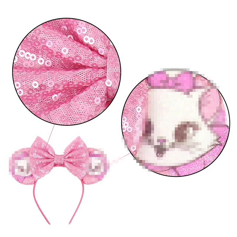 Kawaii Disney Marie Cat Headband Sequined 5\