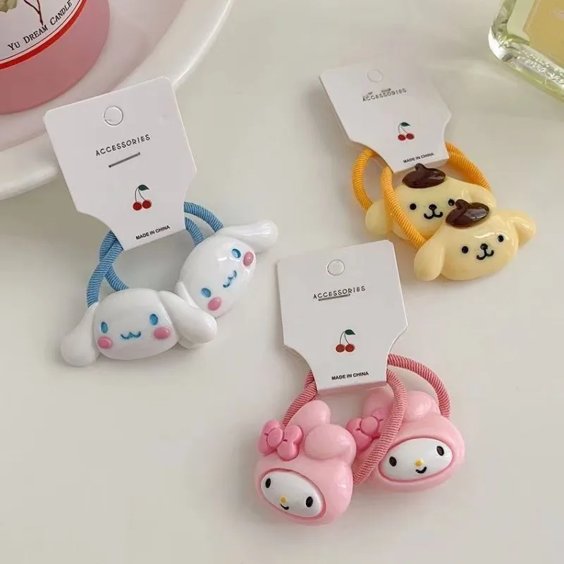 

2Pcs Sanrio Hairband Cute Cartoon Gifts Kuromi Anime Figures My Melody Pochacco Cinnamoroll Q Figural Kawaii Girl Birthday Gifts