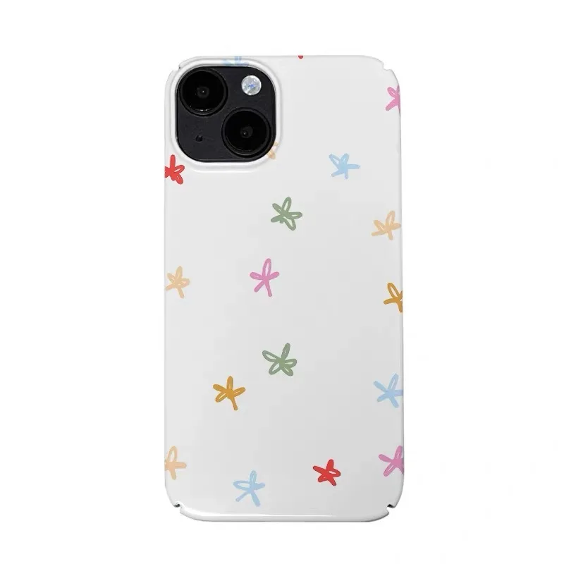 

Colorful Crayon Stars Phone Case for IPHONE 17 Air 16E 15 PROMAX 14 Plus 13 12 MINI 11 PRO 16Plus XR XS MAX Acrylic Phone Cover