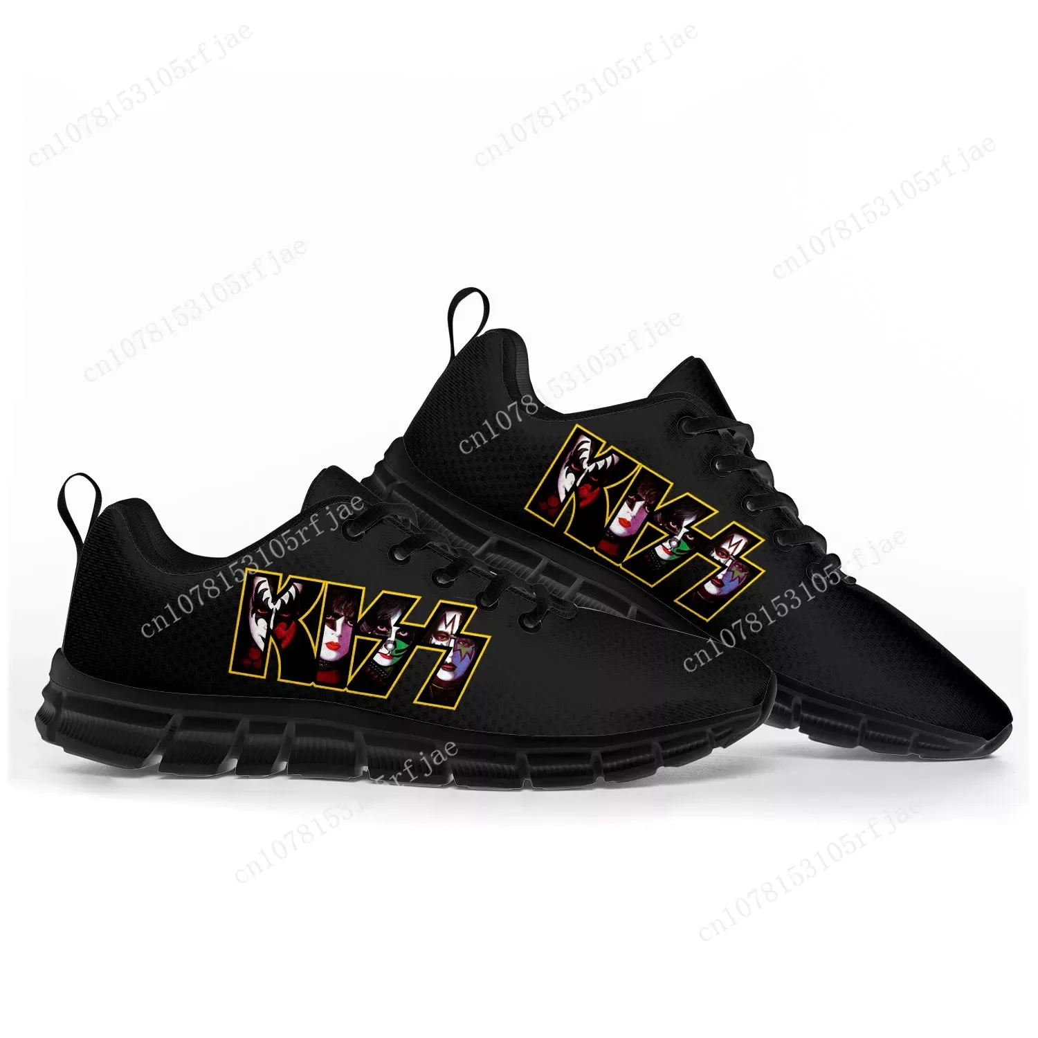 

Heavy Metal Rock Band Kiss Fashion Sports Shoes Mens Womens Teenager Kids Children Sneakers Custom High Quality Couple Shoes