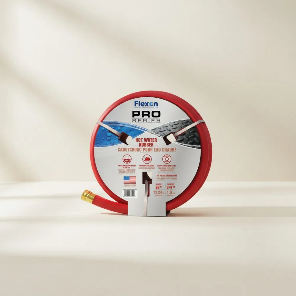 

3/4-Inch x 50-Foot Heavy Duty Rubber Garden Hose for Farm Ranch Garden High Flow Water