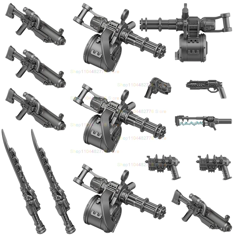 

Cartoon Heavy Armor Warriors Building Blocks Models Accessories Creative Decor Bricks Action Figures Children's Toys Gift WM2924