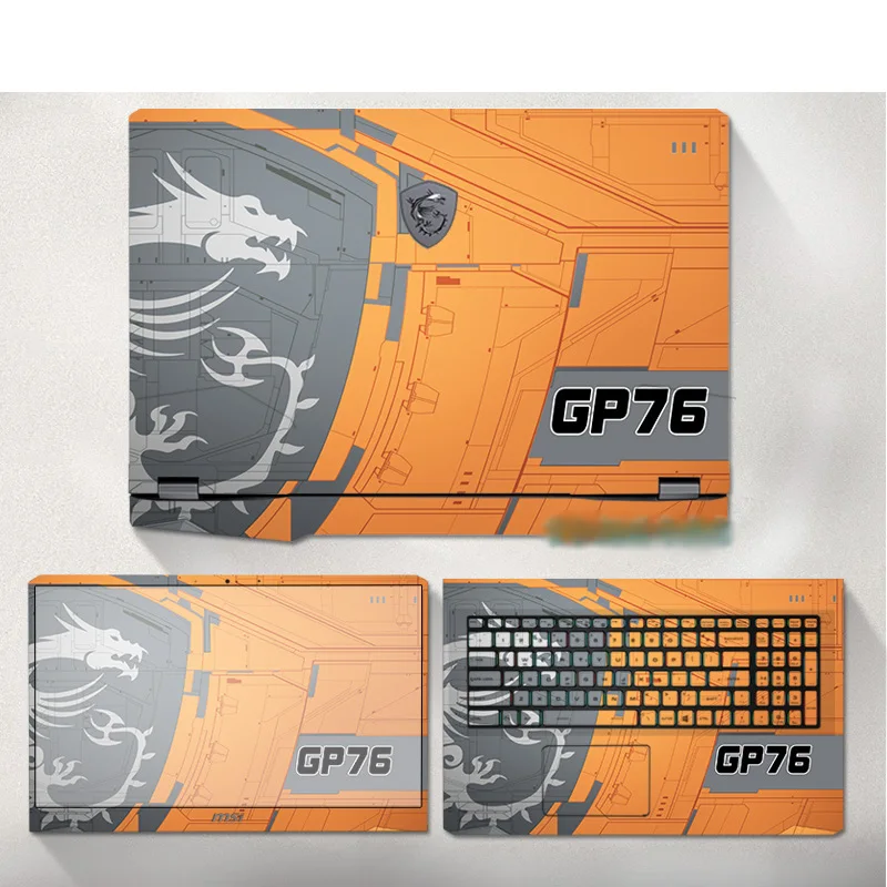 MSI GS66 GS65 Stealth GS77 GT77 GF76 GE76 GP76 GE62 Crosshair stealth 15m prestij 14 15 için Dazzle vinil özel cilt Sticker