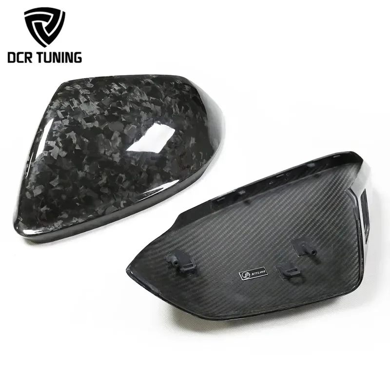 For Audi Dry Carbon Fiber Side Mirror Replacement Cover  Urus  Q8 SQ8 RS Q8 2018+ with Lane Assist
