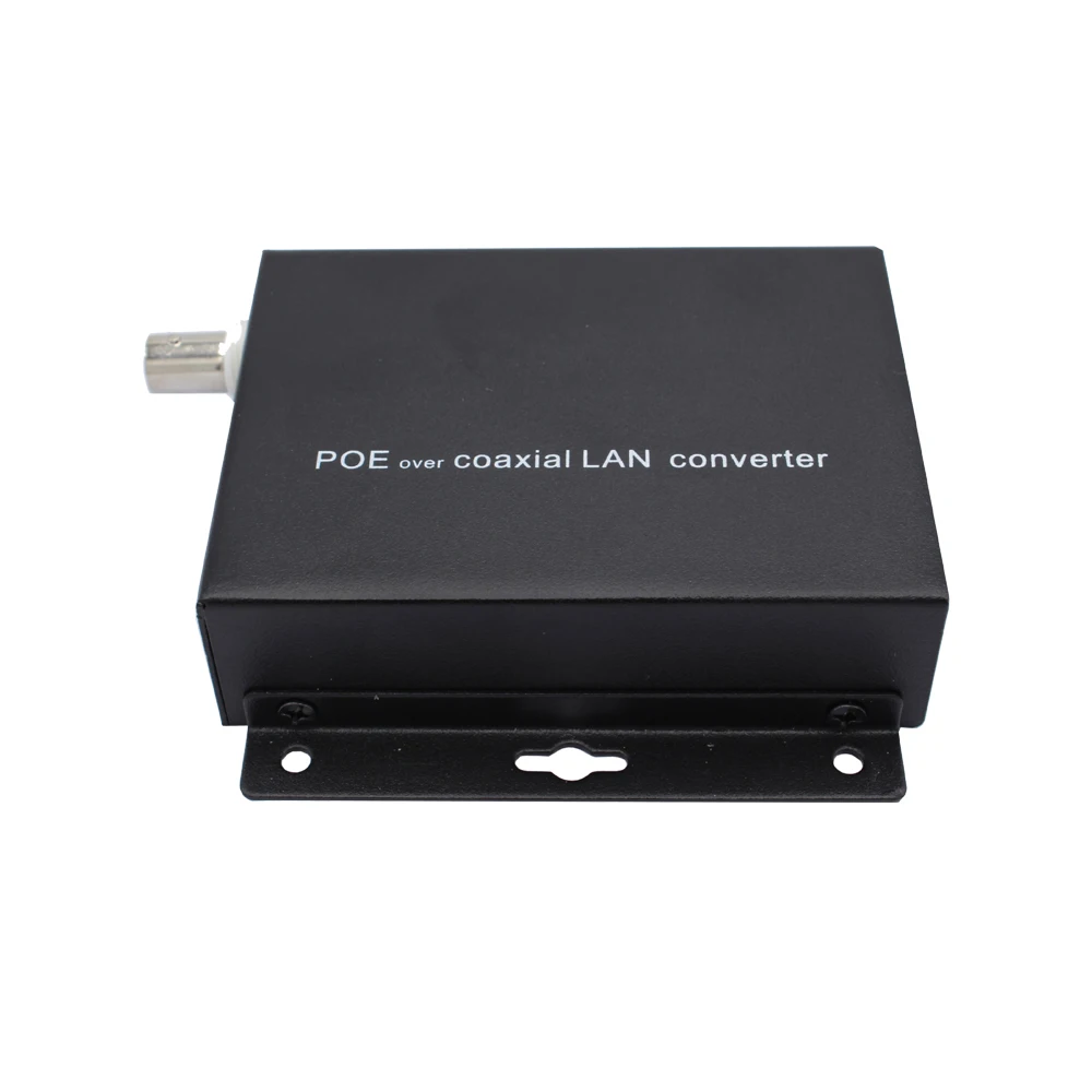 10/100Mbps POE IP over Coaxial Extender POE 30W UTP to BNC Port Converter Max distance 500m