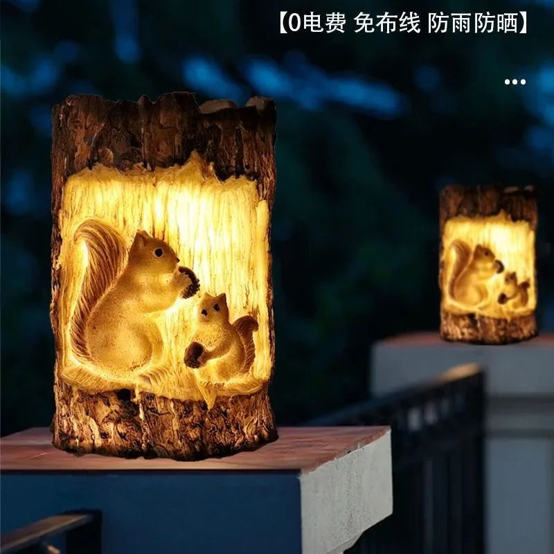 solar-squirrel-lamp-tree-stump-new-christmas-decorative-lamp-courtyard-festival-atmosphere-decoration-outdoor-resin-landscape-la
