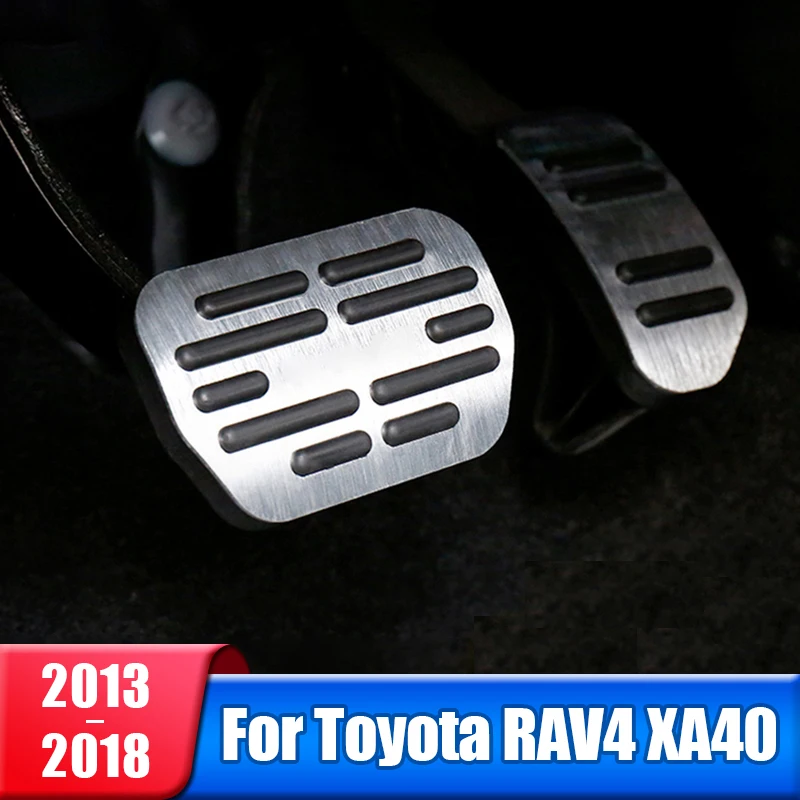 Yotarav4,xa40,2013,2014,2015,2016,rav,4車のアクセラレーター,ブレーキ,ペダルカバー,滑り止めパッドアクセサリー