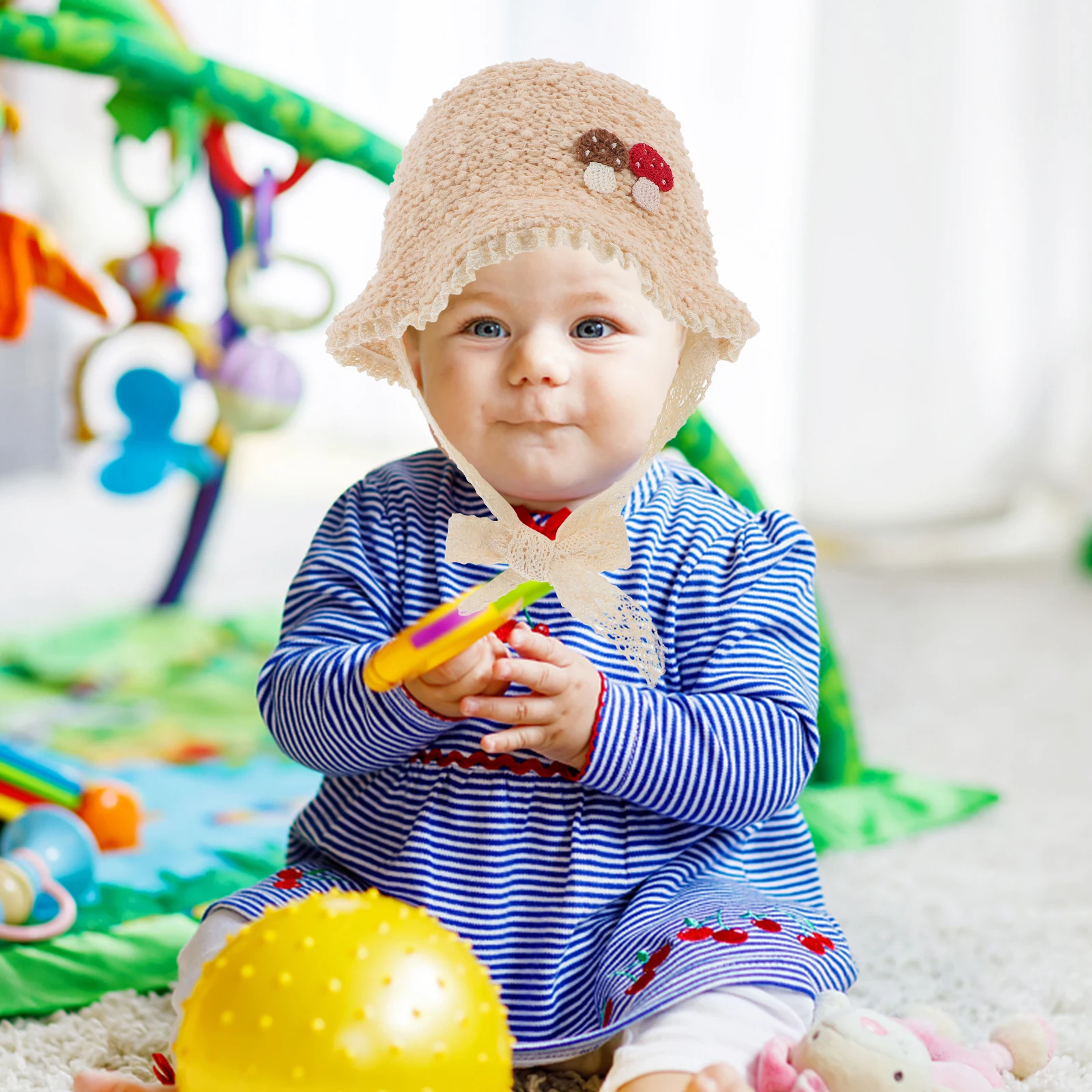 

Baby Hat Newborn Girl Beanies Knitted Bonnet Toddler Fashion Hats Infant Hats Warm Cozy Durable Material Baby Bucket