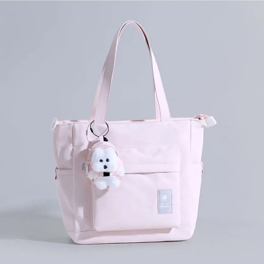 

Простая вместительная сумка-тоут — 3-функциональная сумка: на плечо, через плечо и как ручная сумка для студентов и поездок на работу, универсальная женская сумочка