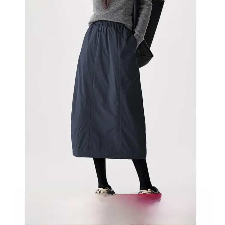 

Thiened down Cotton f Skirt Women's Winter Faion Clip Cotton Warm Large Size Lightweight Elastic Waist Skirt