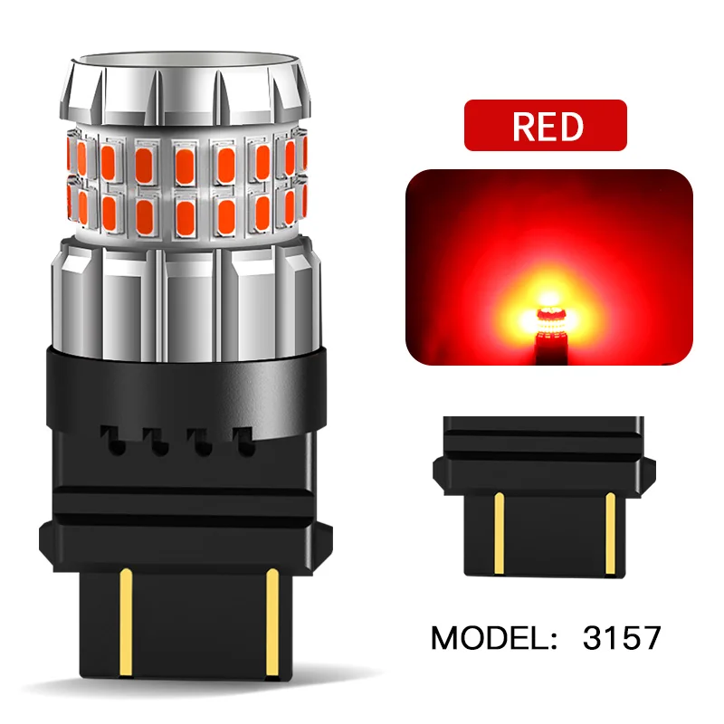 2PCS P21W P21/5W W21/5W Led-lampe T25 3157 1156 T20 BA15S 1157 BAY15D LED Canbus Licht Auto Reverse Bremse Schwanz Blinker Lampe