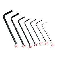 7Pcs 0.7mm 0.9mm 1.3mm 1.5mm 2mm 2.5mm 3mm Hexagon Allen Key Set Mini Wrench Hex Spanner Screwdriver Hand Tool Kit Micro Wrench
