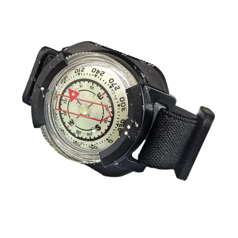 

Wristwatch-style Compass for Outdoor Sports, Luminous, Waterproof, Portable, Diver's Watch, Mountaineering, Cycling, Camping