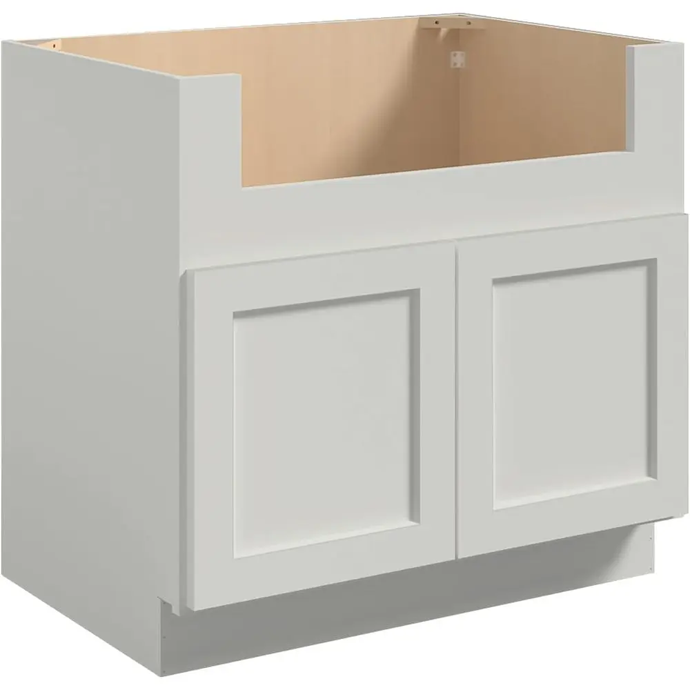 

36" Light Gray Kitchen armhouse Sink Base Cabinet, Large acity Under Sink Storage Cabinet with Sot-Close Do, armhouse Sink Singl