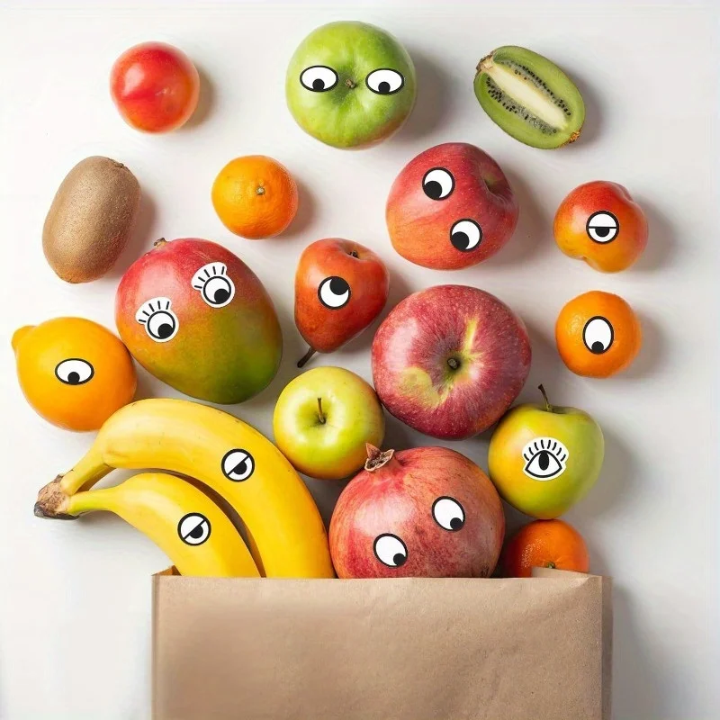 1000 قطعة من ملصقات العين الفنية ذاتية اللصق، مادة ورقية، قابلة لإعادة الاستخدام، للحرف اليدوية، مشاريع DIY، اللوازم الفنية المدرسية، حصاد الخريف