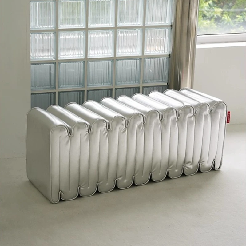 

Wave sofa stool living room ottoman home shoe change long stool at the end of the bed