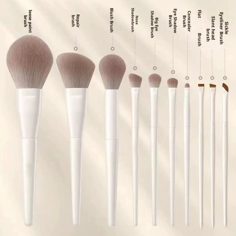 5/7/10pcs Makeup Brushes Complete Set of Foundation Loose Powder Blush Concealer Eye Shadow Professional Set