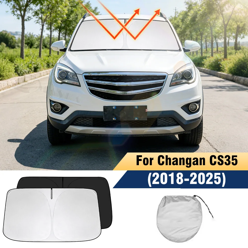

Солнцезащитный козырек для лобового стекла Changan CS35 2018-2025, складной, с защитой от УФ-лучей, для блокировки солнечных лучей