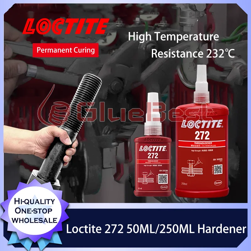 

Loctite 272 высокопрочный, устойчивый к высоким температурам анаэробный отверждающий агент для резьбы Loctite-272 Loctite272, оригинальный продукт