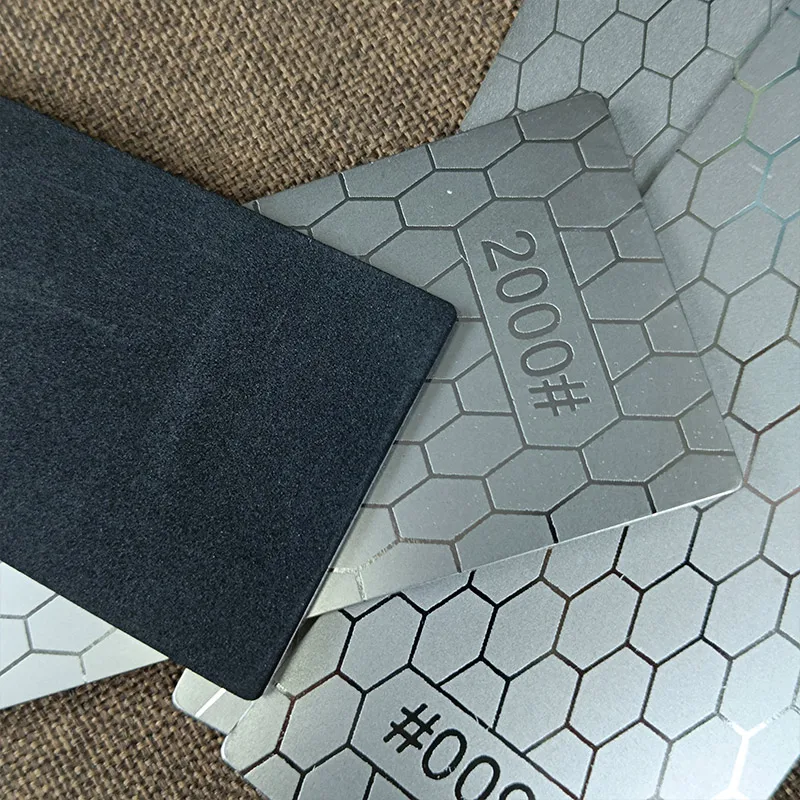 1PC Professional Diamond Knife Sharpening Stone Ultra-thin Honeycomb Surface Whetstone Knife Sharpener Tool