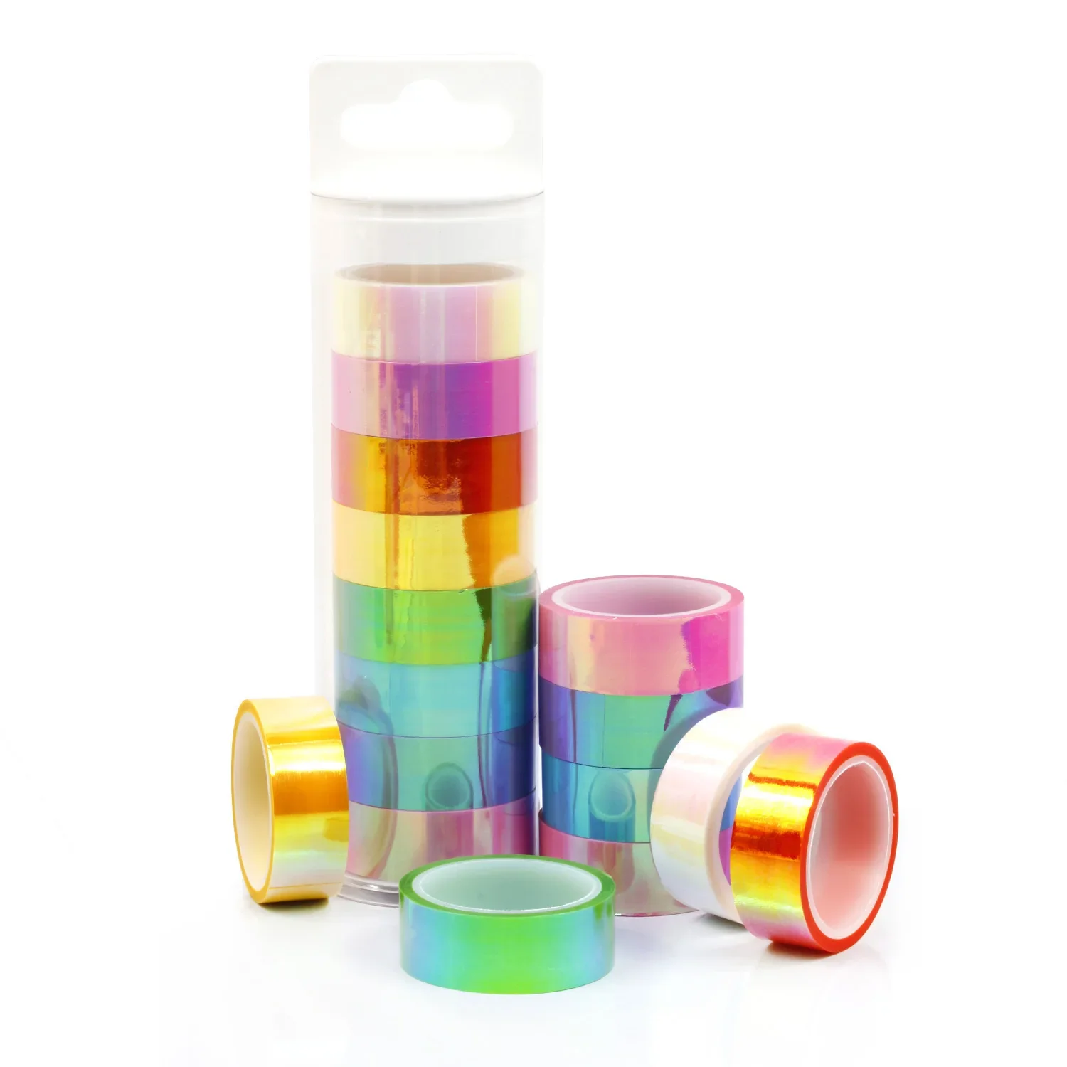Colorful Candy Color Colorful Film Adhesive Tape Decorative Rubber Strip Wear Resistant 15mmX5mX8 Color/Roll