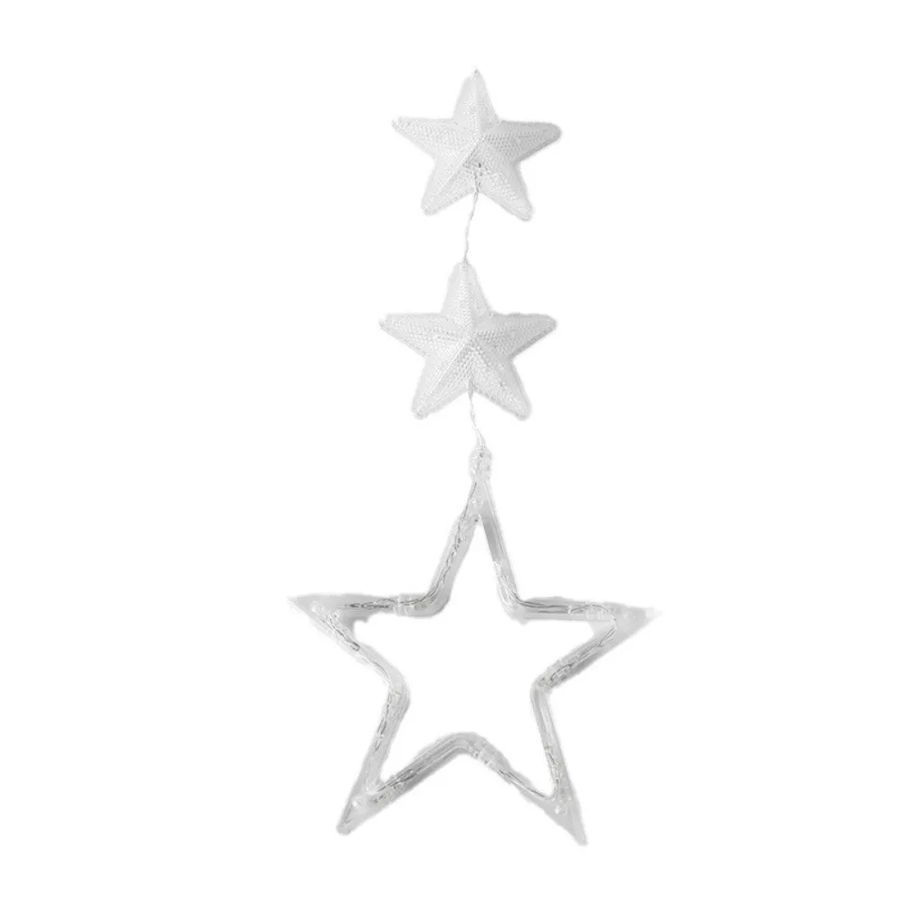 Acrylic LED Suction Cup Lights Elk/Snowflake/Bell/Snowman Suction Cup Mount Christmas Hanging Light Christmas Window Lights