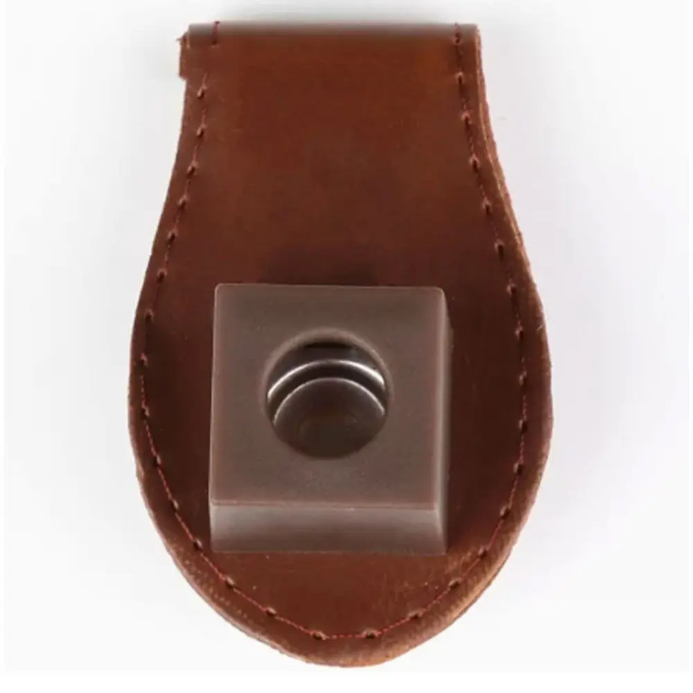 

New Magnetic Billiard Chalk Holder Portable Mini Leather Belt Clip Delicate Stitching Major Chalk Billiards Room