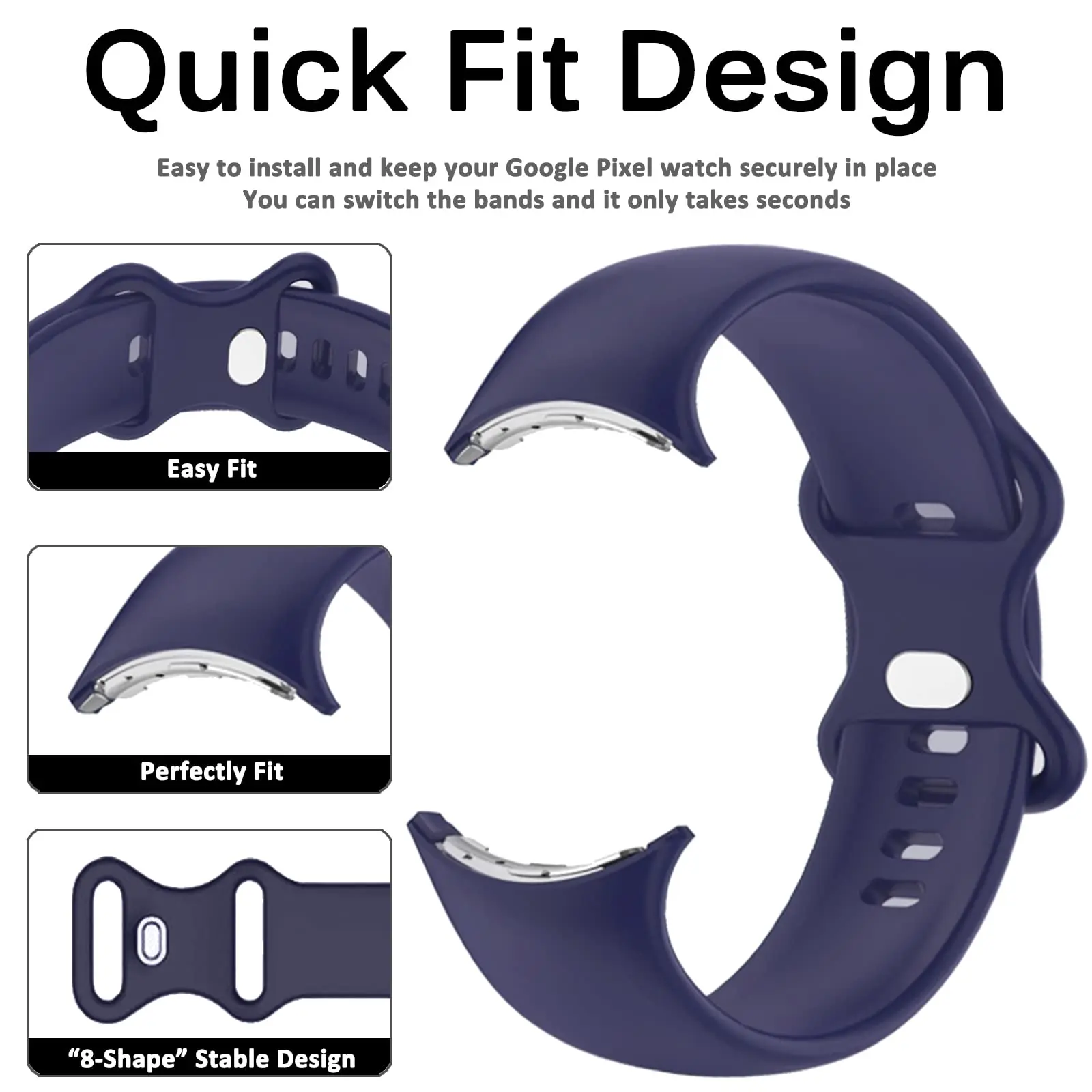 Sport Silicone Strap For Google Pixel Watch 4-3 Band 45mm Smartwatch Accessories Wrist Bracelet Correa Belt for Pixel Watch 45mm