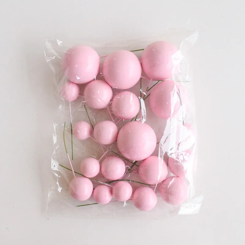20 Stück bunte Kugeln Kuchen Topper Mini Luftballons Cupcake Einsatz Sticks für Hochzeit Geburtstag Party Kuchen DIY Dekoration Babyparty – Detail 11