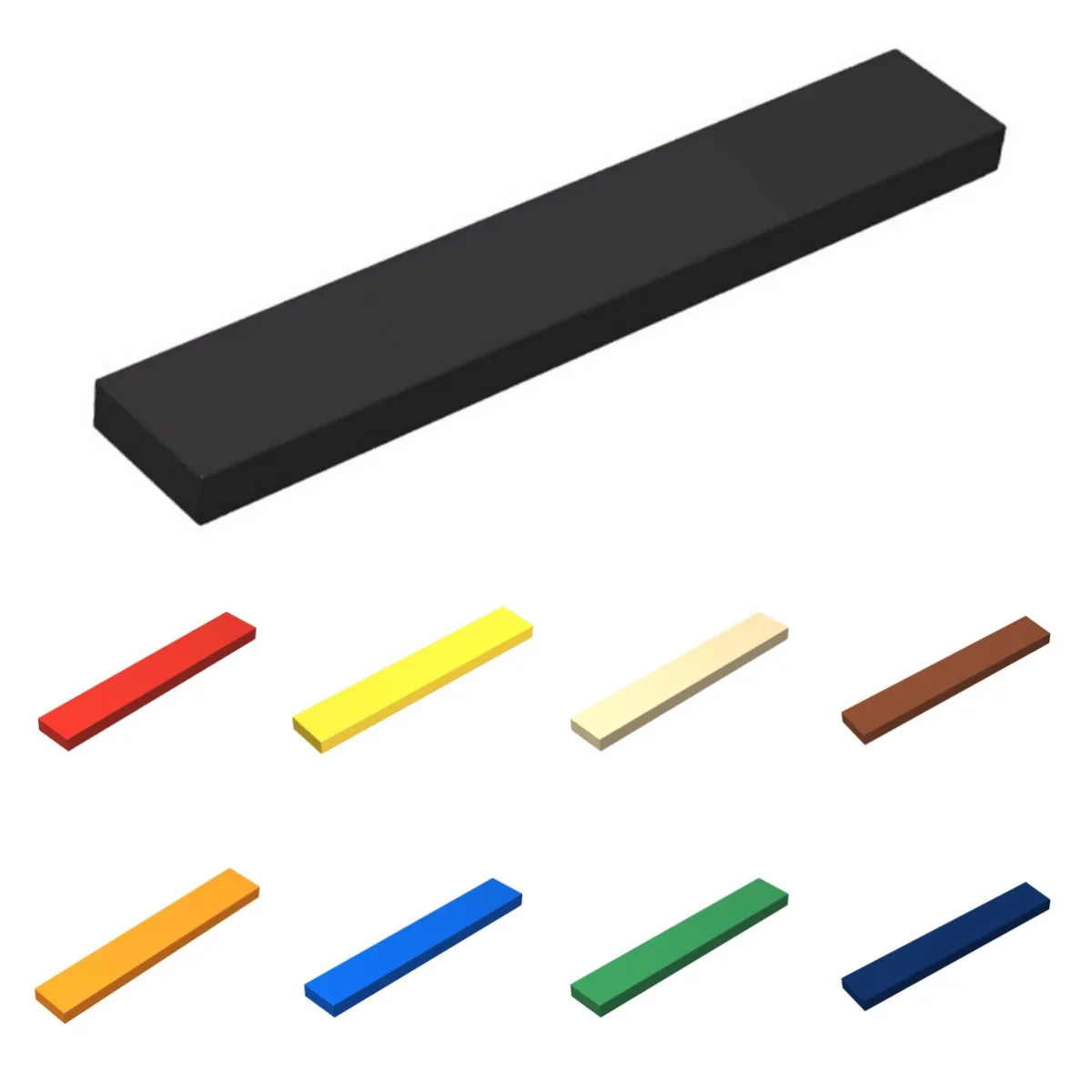 10 Peças de Blocos de Montar de Alta Tecnologia, Placa de Pneu 1x6, Kit de Blocos de Construção, Painel de Luz, Brinquedos, Presentes Infantis