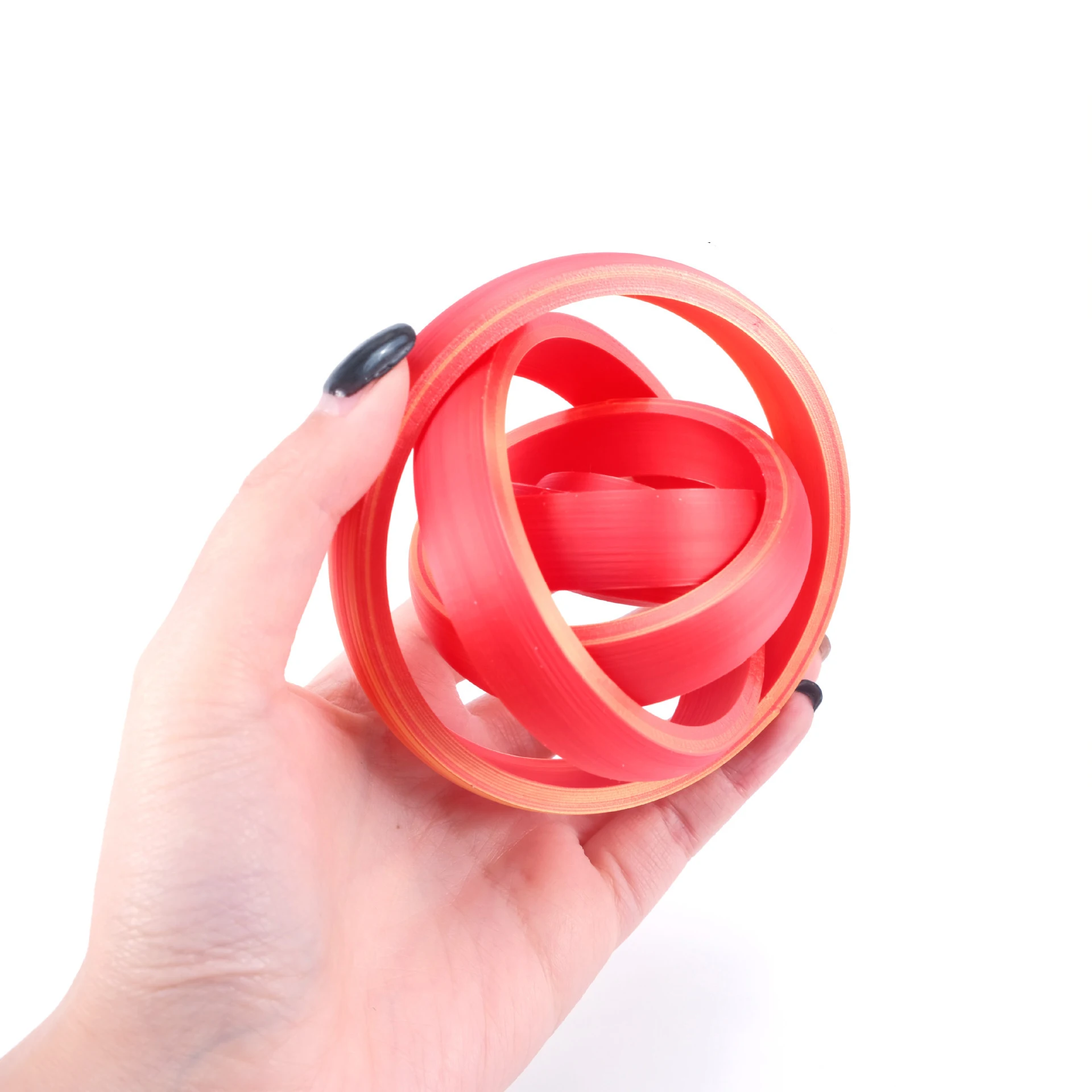 3D Printed Fingertip Decompression Rotating Ball Toy Universal Gyro Spinner Infinite Flip Gravity Rotation Stress Relief Toys
