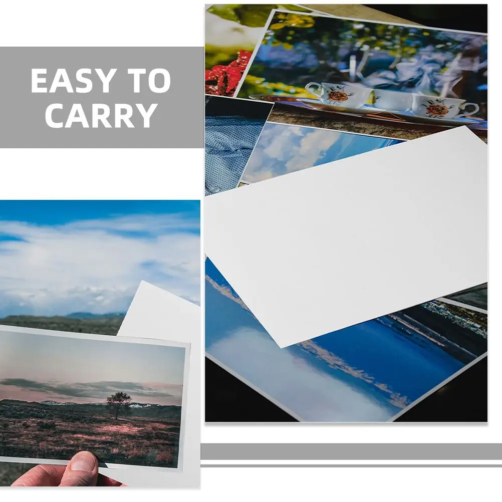 100 Pcs Photo Paper Quick Drying for Printer Picture Papers Sheets Photographic Glossy Printing