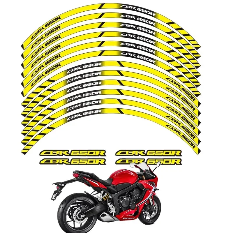 For Honda CBR650R CBR 650R Motorbike Parts Contour Wheel Decoration Decal Sticker - 5