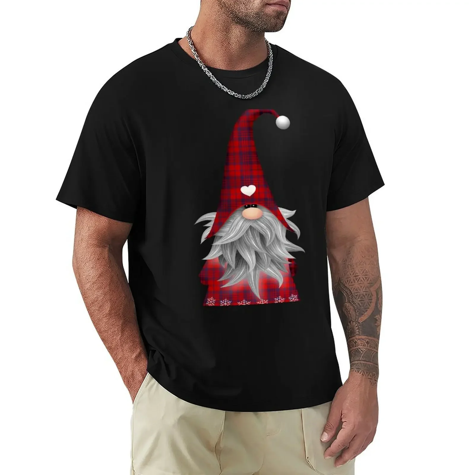 

Christmas Elf Gnome T-Shirt Blouse oversizeds clothing for men