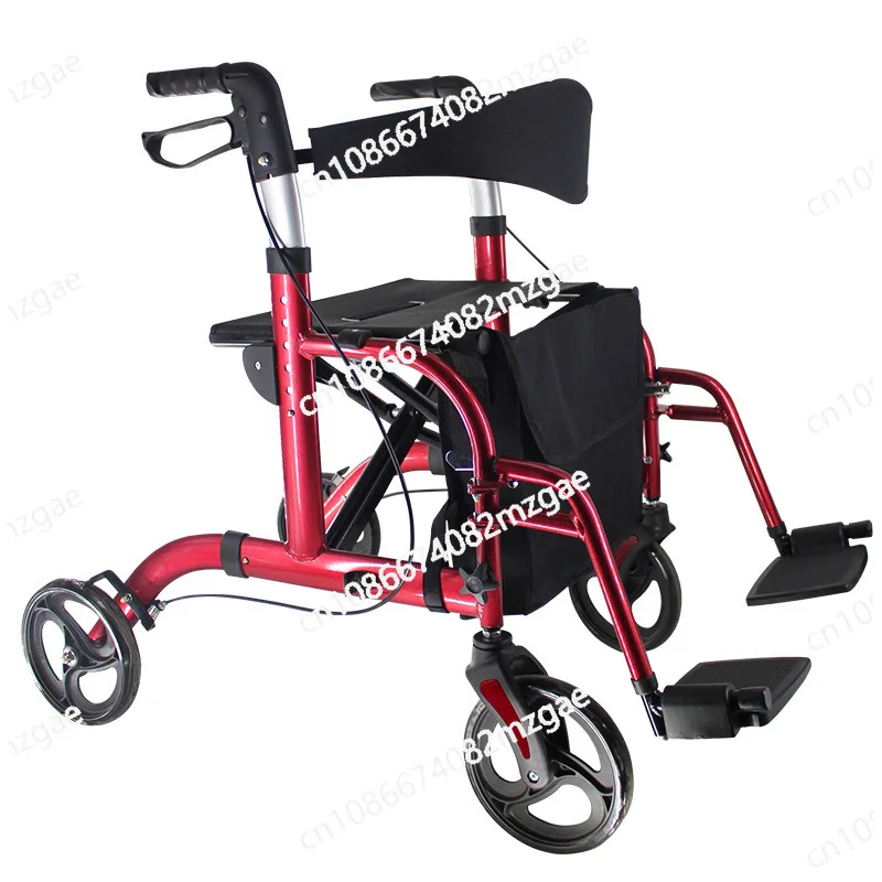 Multi Functional Walking Device That Can Sit on Auxiliary Hand Carts and Fold Hand Carts