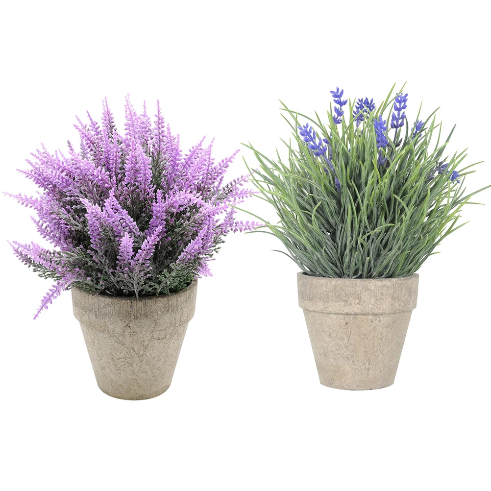 

2pcs Artificial Plants PVC Paper Pulp Material Home Decor Plant Garden Decor Ornaments Easy MaintenanceFlower Pot