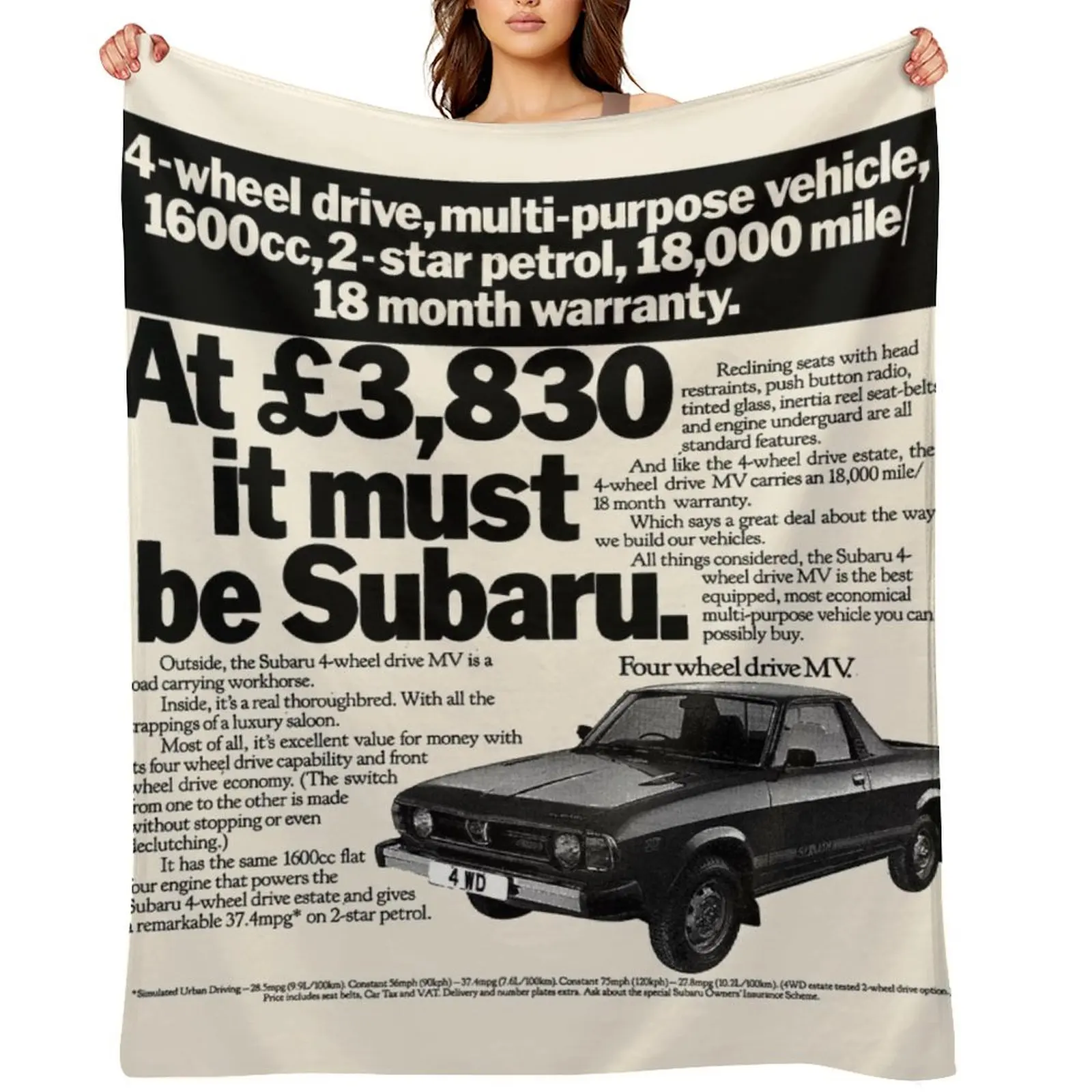 

BRAT - ADVERT Throw Blanket Hairys Travel Sofa Throw Blankets For Bed Blankets